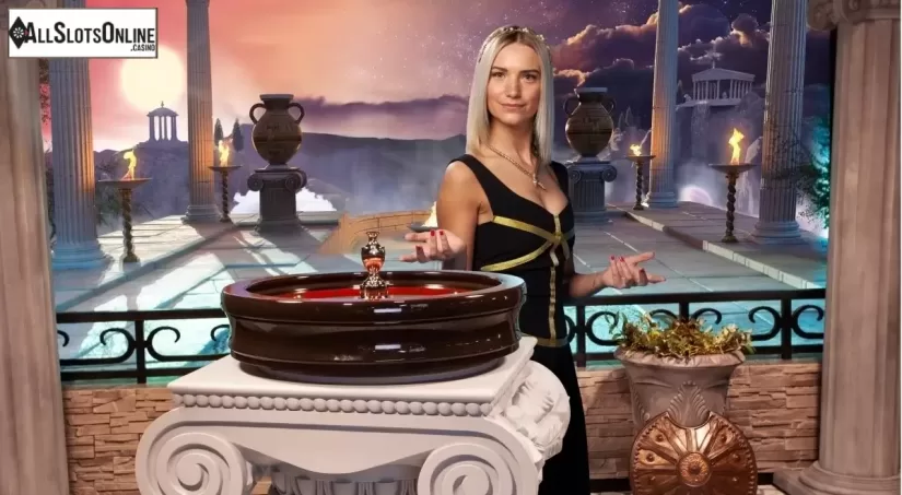 Game Screen 5. Age of the Gods Roulette Live from Playtech