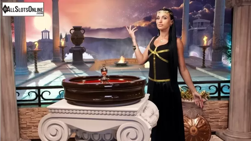 Game Screen 1. Age of the Gods Roulette Live from Playtech