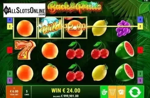 Win Screen 3. Back to the Fruits from Gamomat