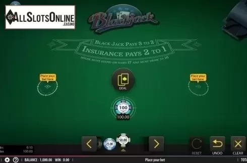 Game Screen 2. Blackjack (Shuffle Muster) from Shuffle Master