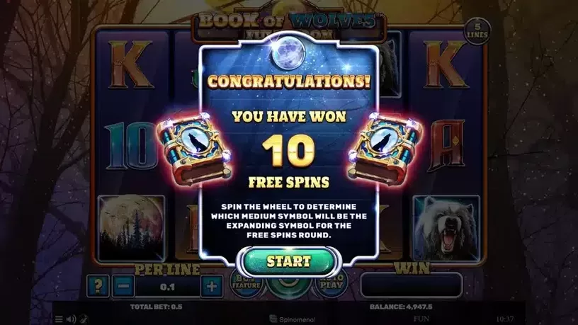 Book Of Wolves – Full Moon slot screenshot 3