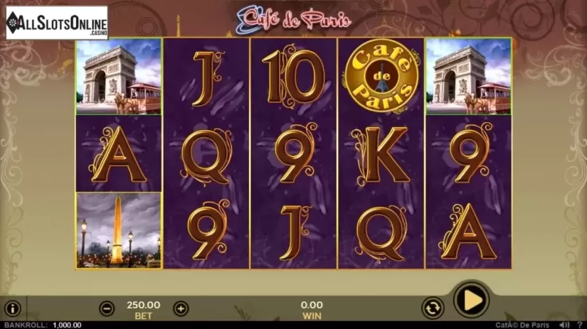 Game Workflow screen . Cafe de Paris (888 Gaming) from 888 Gaming
