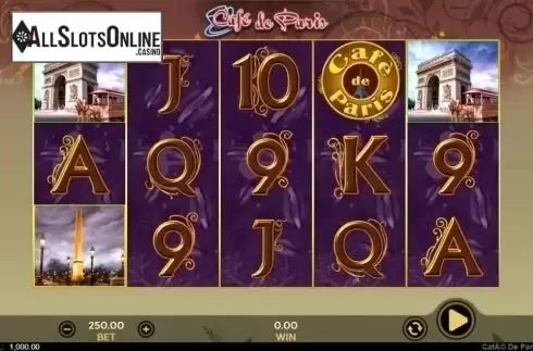 Game Workflow screen . Cafe de Paris (888 Gaming) from 888 Gaming
