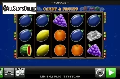 Reels screen. Candy & Fruits from edict