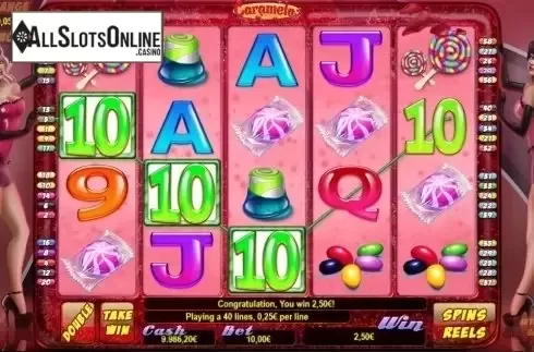 Win screen. Caramelo from R. Franco