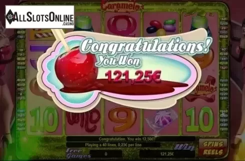 Win Presentation screen. Caramelo from R. Franco