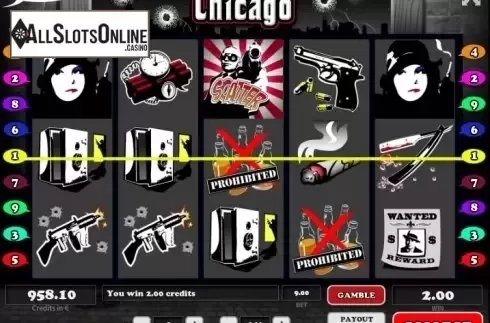 Win screen. Chicago (Tom Horn Gaming) from Tom Horn Gaming