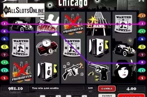 Wild Win screen. Chicago (Tom Horn Gaming) from Tom Horn Gaming