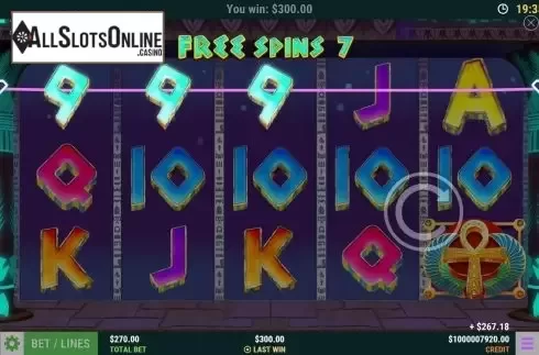 Win Screen 5. Cleopatras Prizes from Slot Factory