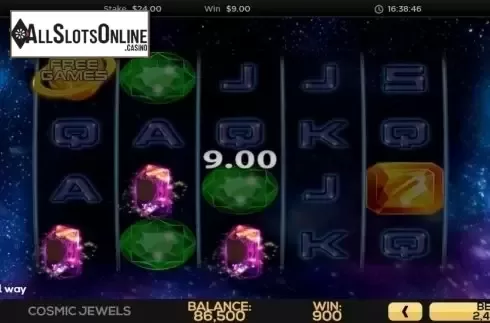 Win Screen 1. Cosmic Jewels from High 5 Games