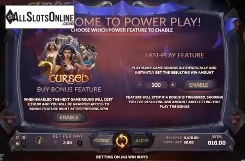 Buy Feature Screen