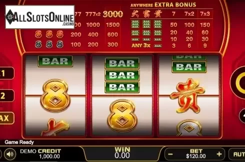 Reels screen. DA FU GUI from PlayStar