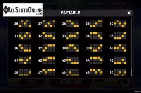 Paylines screen 2