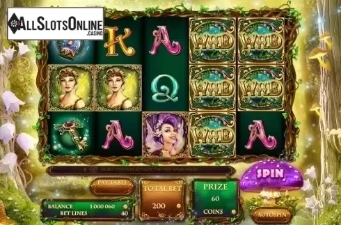 Game Workflow screen. Fairies Forest (Red Rake) from Red Rake
