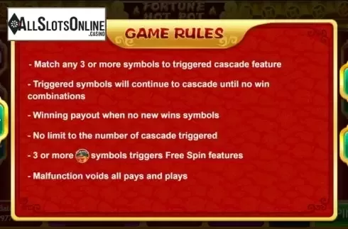 Features. Fortune Hot Pot from Triple Profits Games