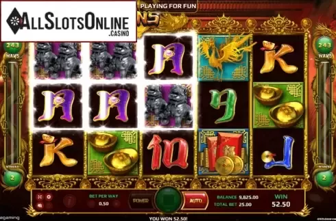 Win Screen 1. Four Dragons from EAgaming