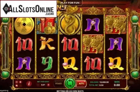 Reel Screen. Four Dragons from EAgaming