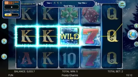Frosty Charms slot screenshot 2