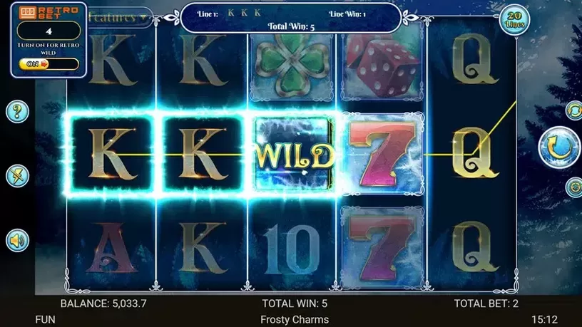 Frosty Charms slot screenshot 2