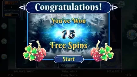 Frosty Charms slot screenshot 4