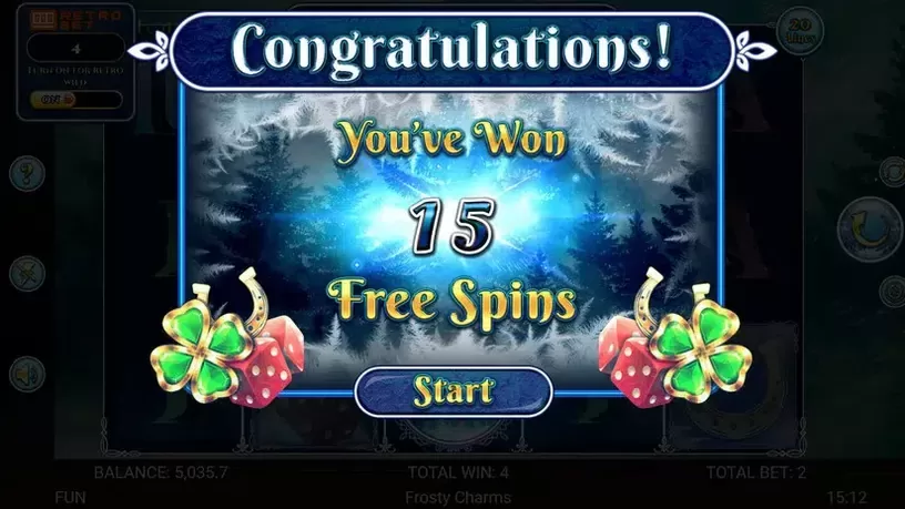 Frosty Charms slot screenshot 4