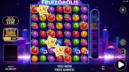 Fruitopolis slot screenshot 2