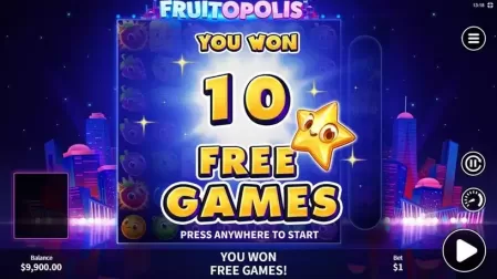 Fruitopolis slot screenshot 3