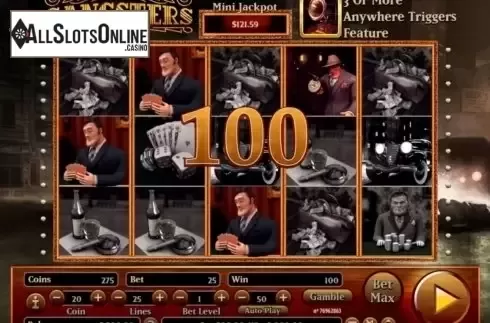 Win screen. Gangsters from Habanero