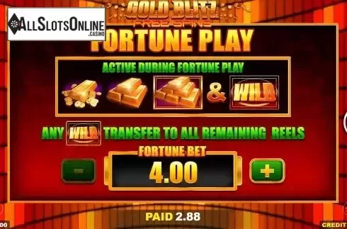Fortune Bet Game Screen