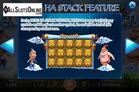 Paytable 3. Heng and Ha from KA Gaming