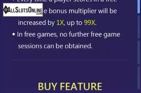 FS multiplier feature screen