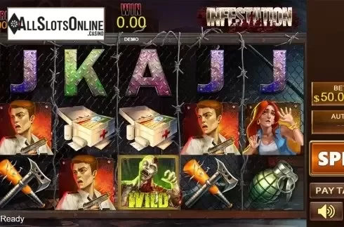 Reels screen. Infestation from PlayStar