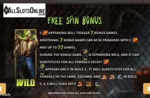 Paytable 3. Infestation from PlayStar