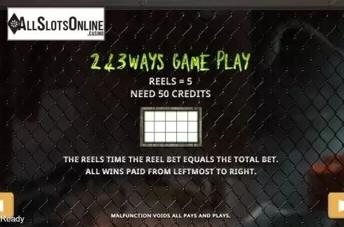 Paytable 4. Infestation from PlayStar