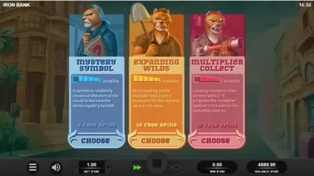 Iron Bank slot screenshot 2