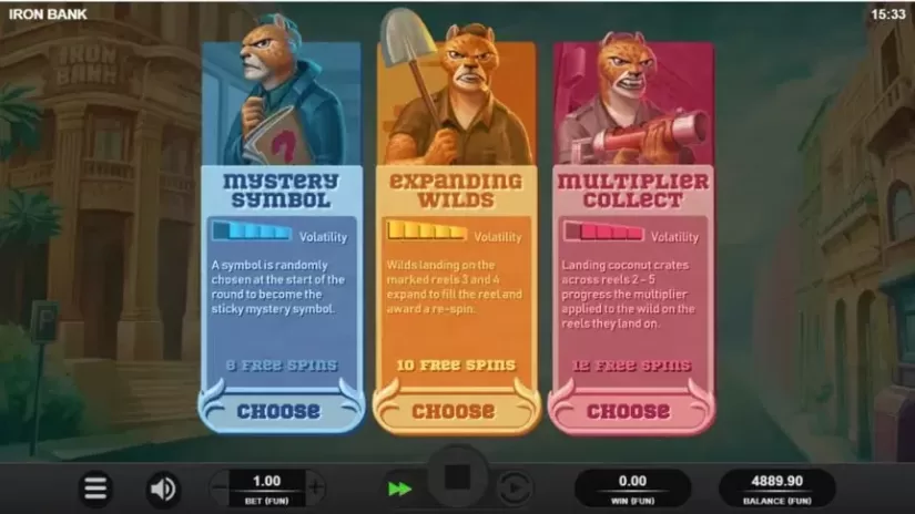 Iron Bank slot screenshot 2