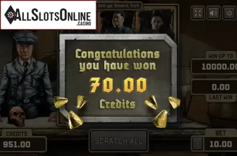 Win Screen 2. Iron Sky Scratch from PlayPearls