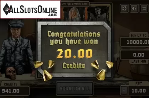 Win Screen 3. Iron Sky Scratch from PlayPearls