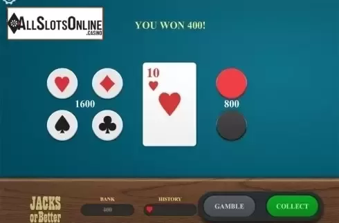 Win screen. Jacks or Better (Relax Gaming) from Relax Gaming