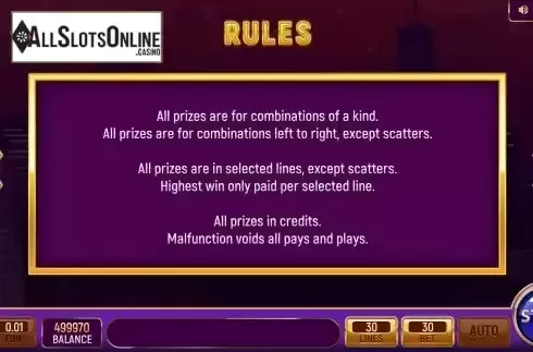 Rules Screen