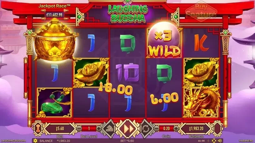 Laughing Buddha slot screenshot 2