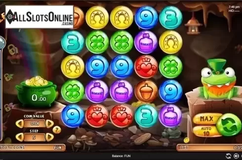 Reels screen. Leprechaun Rama from Espresso Games