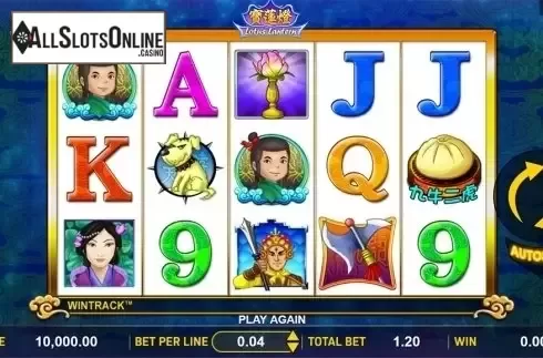 Reels screen. Lotus Lantern from Aspect Gaming