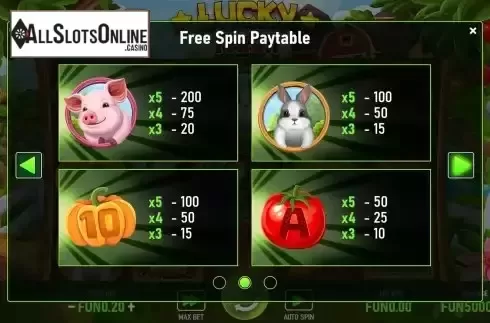Paytable 2