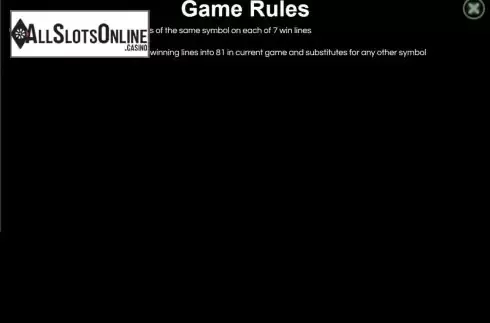 Game Rules. Magic Fruits 81 from Wazdan