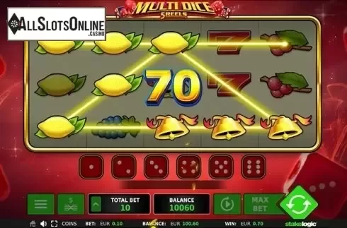 Win 2. Multi Dice 5 Reels from StakeLogic