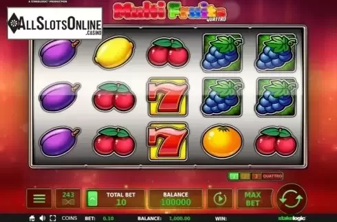 Reel Screen. Multi Fruits Quattro from StakeLogic
