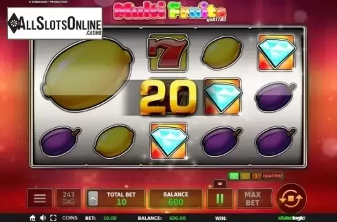 Win Screen 4. Multi Fruits Quattro from StakeLogic