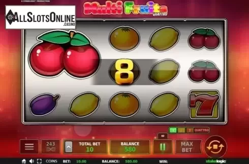 Win Screen 5. Multi Fruits Quattro from StakeLogic