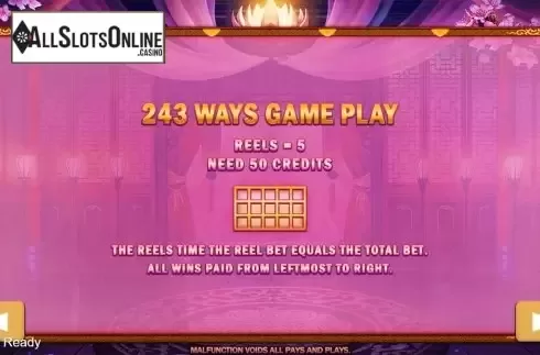 Paytable 4. My Lord (PlayStar) from PlayStar